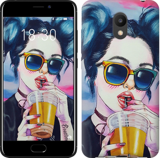 

Чохол Арт-дівчина в окулярах на Meizu M6 626582