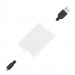 Фото Дата кабель Hoco X21 Plus Silicone Lightning Cable (1m) (black_white) в маназині vchehle.ua