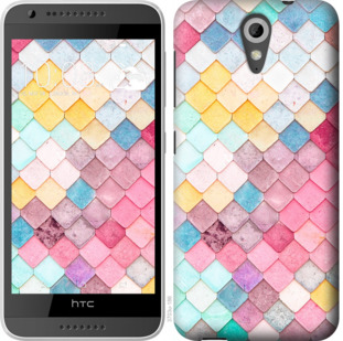 

Чехол Красочная черепица для HTC Desire 620G 923992