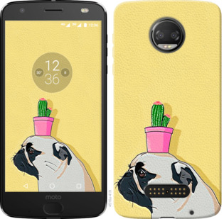 

Чехол Мопс с кактусом для Motorola MOTO Z 795873
