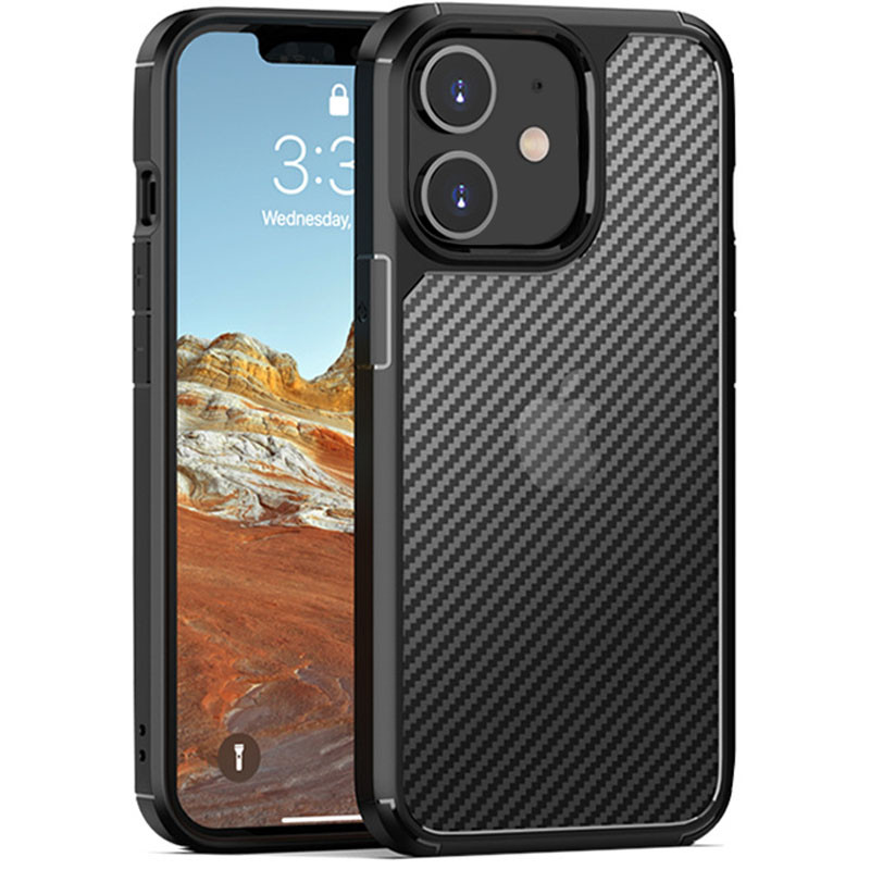 

Чохол TPU+PC Matte Carbon на Apple iPhone 11 (6.1") (Чорний) 1216615