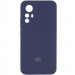 Чехол Silicone Cover Lakshmi Full Camera (AAA) with Logo для Xiaomi Redmi Note 12S (Темно-синий / Midnight blue)