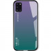 TPU+Glass чехол Gradient HELLO для Samsung Galaxy A31 (Сиреневый)