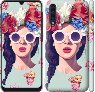 

Чехол Девушка с цветами для Samsung Galaxy A50 (A505F) 710673