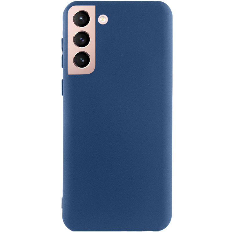 Чохол Silicone Cover Lakshmi (AA) на Samsung Galaxy S21 (Синій / Navy Blue)