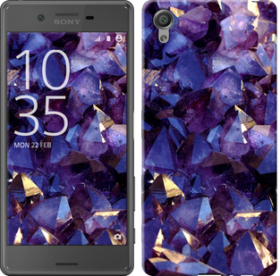Чехол Кристаллы для Sony Xperia X F5122
