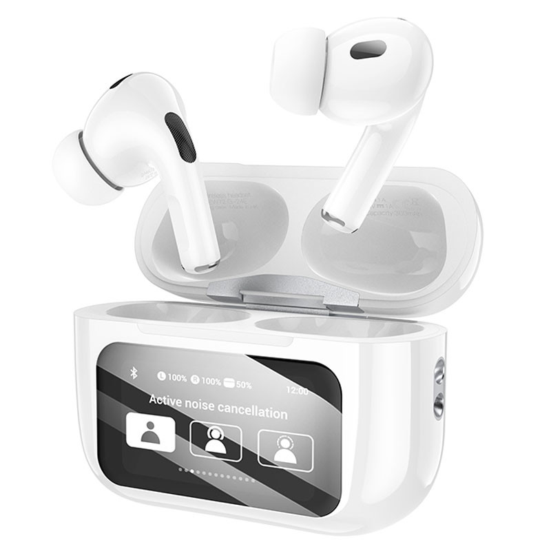 Фото Беспроводные TWS наушники Hoco EW72 Soar ANC (White) на vchehle.ua