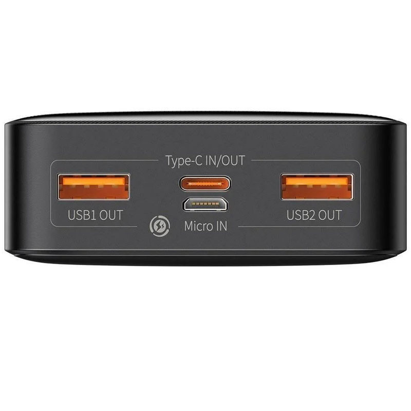 Уцінка Портативний зарядний пристрій Baseus Bipow Digital Display 20W 20000mAh (PPDML-M) (Дефект упаковки / Чорний) в магазині vchehle.ua
