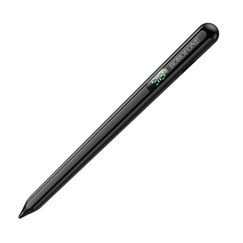 Стилус Borofone BG100 Universal active capacitive pen with digital display (Black)