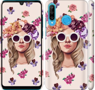 

Чехол Девушка с цветами v2 для Huawei P30 Lite 703257