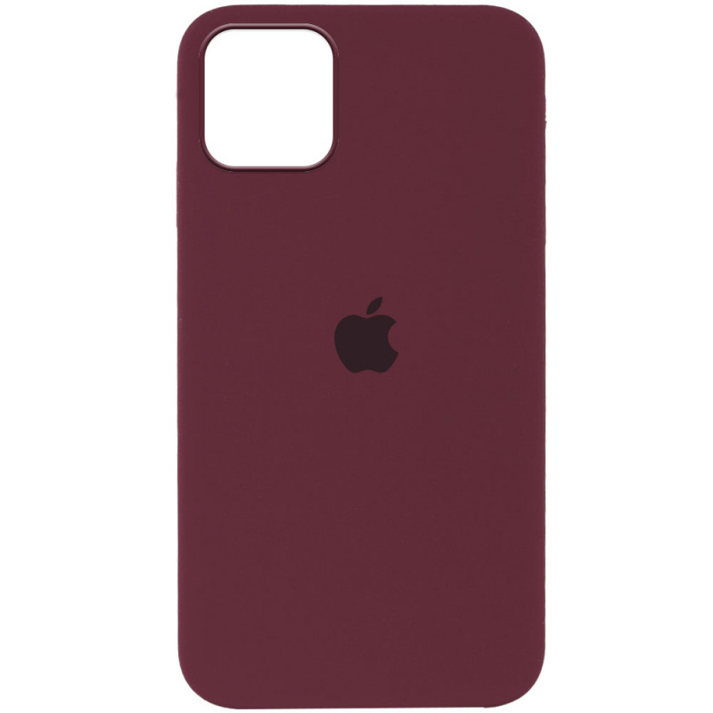 Чехол Silicone Case Full Protective (AA) для Apple iPhone 13 mini (5.4") (Бордовый / Plum)