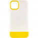 Чехол TPU+PC Bichromatic для Apple iPhone 12 Pro / 12 (6.1") (Matte / Yellow)