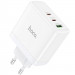 СЗУ Hoco N30 Glory PD65W (2Type-C/1USB) (White) в магазине vchehle.ua