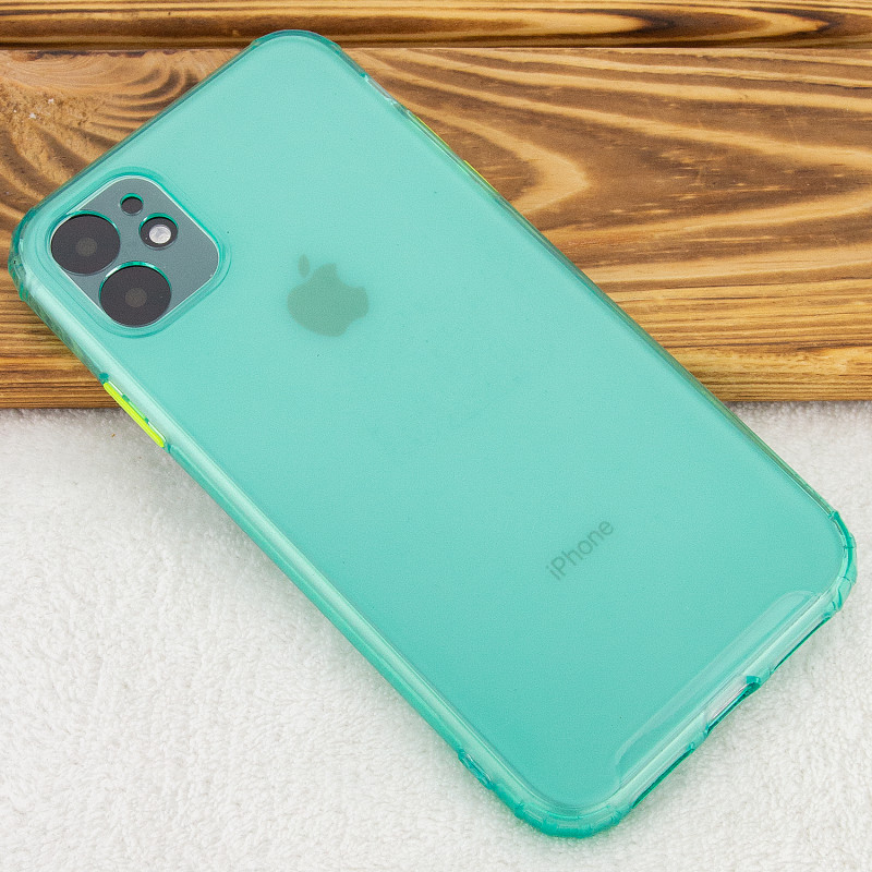 Фото TPU чохол Сolor matte на Apple iPhone 11 (6.1") (Зелений) на vchehle.ua