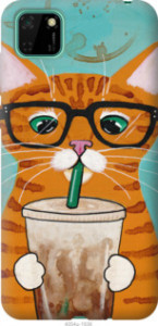 Чехол Зеленоглазый кот в очках для Realme C11 2020