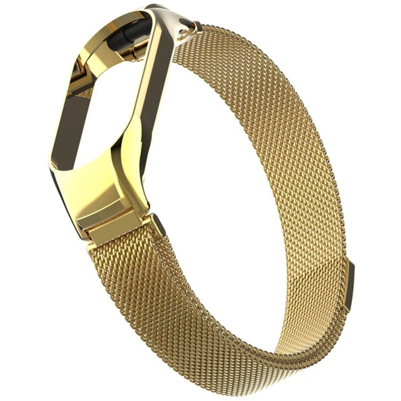 Купити Ремінець Milanese Loop Design для Xiaomi Mi Band 7 (Gold) на vchehle.ua