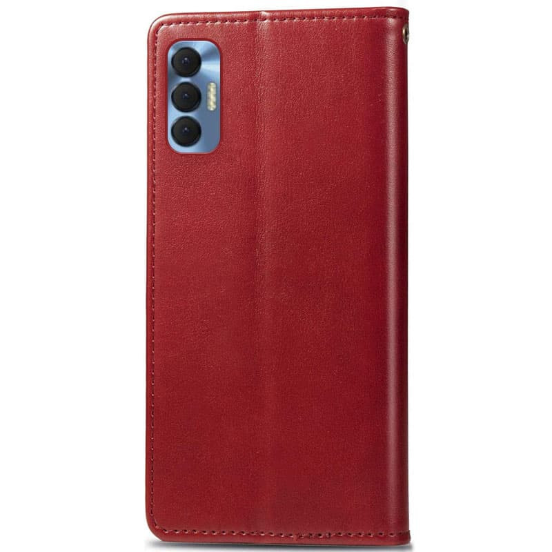 Фото Кожаный чехол книжка GETMAN Gallant (PU) для TECNO Spark 8P (Красный) на vchehle.ua