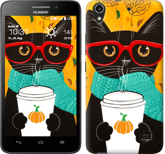 

Чохол Осінній кіт на Huawei G620S 639844