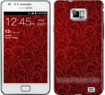 

Чехол Чехол цвета бордо для Samsung Galaxy S2 i9100 649773