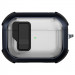 Футляр противоударный Locking Button для наушников Airpods Pro 2 / Pro (Blue)