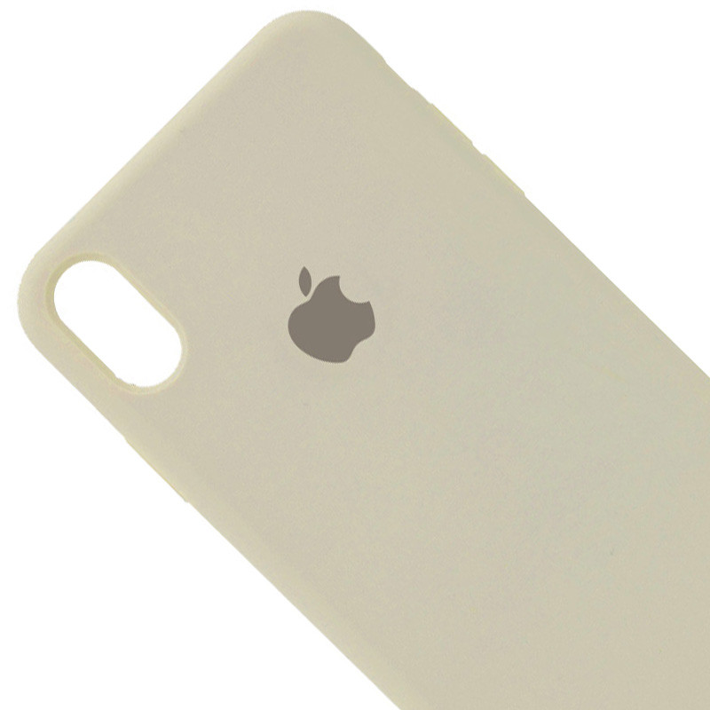 Фото Чохол Silicone Case Full Protective (AA) на Apple iPhone XR (6.1") (Бежевий / Antigue White) на vchehle.ua