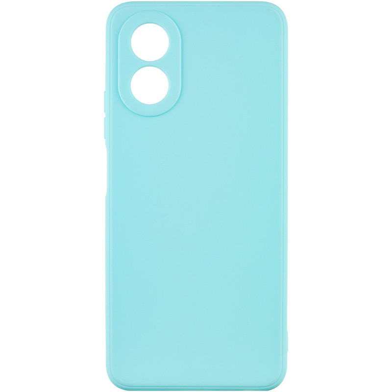 Силиконовый чехол Candy Full Camera для Oppo A78 4G (Бирюзовый / Turquoise)