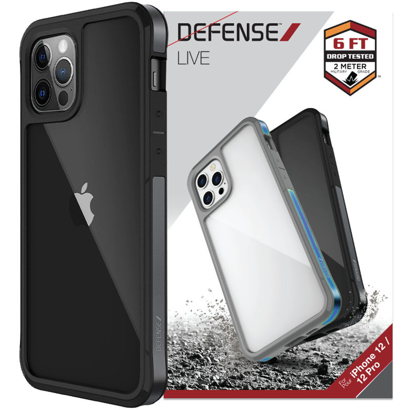 

Чохол Defense Live Series на Apple iPhone 12 Pro Max (6.7") (Чорний / Black) 931035