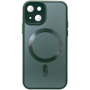 Чехол TPU+Glass Sapphire Midnight with Magnetic Safe для Apple iPhone 14 (6.1")