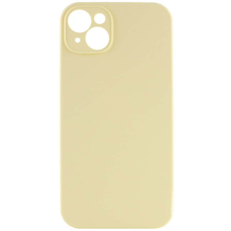 Чохол Silicone Case Full Camera Protective (AA) NO LOGO на Apple iPhone 15 (6.1") (Жовтий / Mellow Yellow)