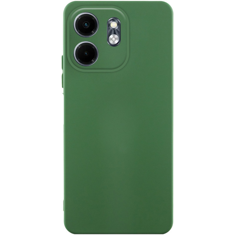 Чехол TPU GETMAN Liquid Silk Full Camera для Infinix Smart 9 4G / Hot 50i (Зеленый / Dark green)