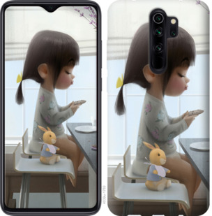 

Чехол Милая девочка с зайчиком для Xiaomi Redmi Note 8 Pro 777641