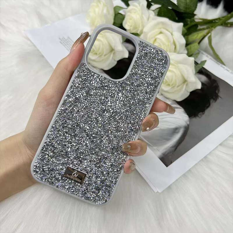 Фото TPU чехол Bling World Rock Diamond для Apple iPhone 12 Pro / 12 (6.1") (Серебряный) на vchehle.ua