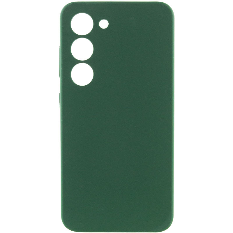 Чохол Silicone Cover Lakshmi Full Camera (A) на Samsung Galaxy S23 FE (Зелений / Dark green)