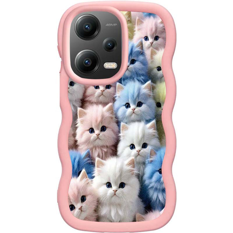 Чехол TPU Cloudy Pictures для Xiaomi Poco X5 5G / Redmi Note 12 5G (Kittens)