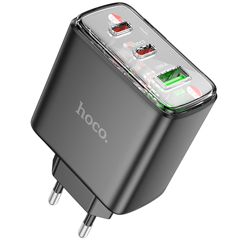Фото СЗУ Hoco CS44A Smart PD65W (1USB-A/2С) (Black) в магазине vchehle.ua