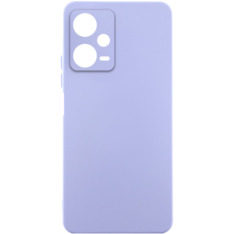 Чохол Silicone Cover Lakshmi Full Camera (AA) на Xiaomi Redmi Note 12 Pro 5G (Бузковий / Dasheen)