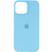 Чехол Silicone Case Full Protective (AA) для Apple iPhone 14 Pro (6.1") (Бирюзовый / Swimming pool)