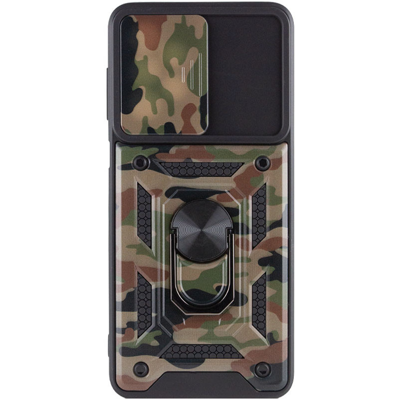 Фото Ударопрочный чехол Camshield Serge Ring Camo для Samsung Galaxy A13 4G (Коричневый / Army Brown) на vchehle.ua