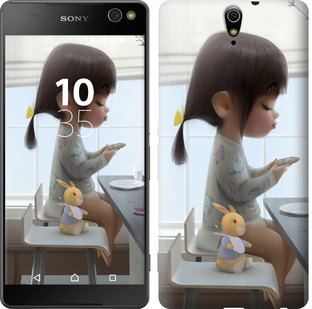 

Чехол Милая девочка с зайчиком для Sony Xperia C5 Ultra Dual E5533 636612