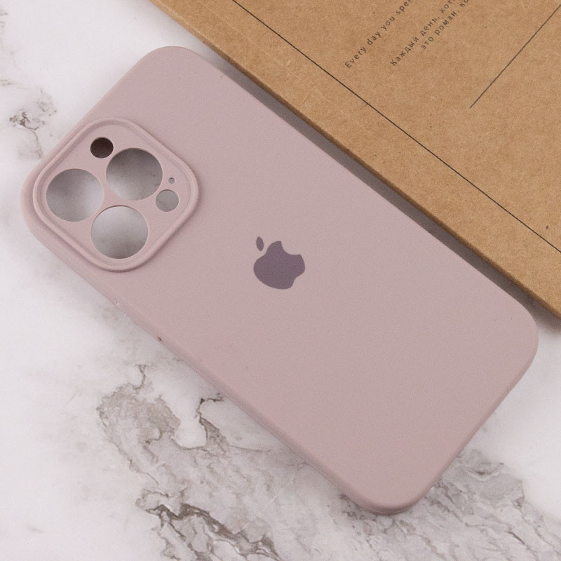 Чехол Silicone Case Full Camera Protective (AA) для Apple iPhone 14 Pro Max (6.7") (Серый / Lavender) в магазине vchehle.ua