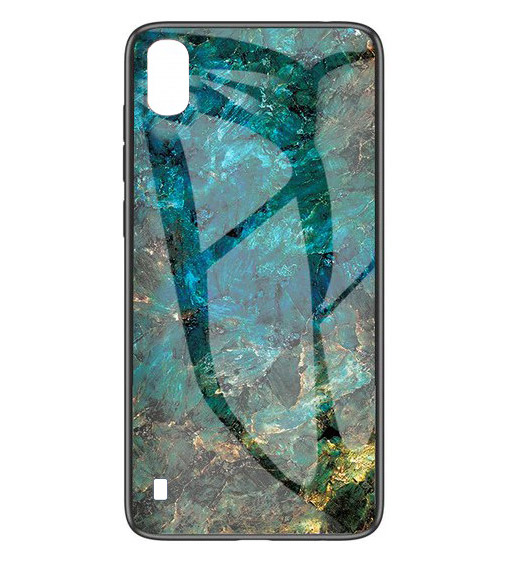 

TPU+Glass чохол Luxury Marble для Samsung A105F Galaxy A10 (Морская волна) 708051