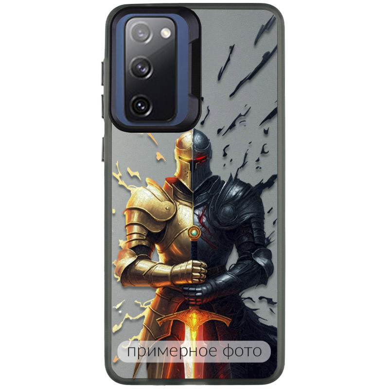 TPU+PC чохол TakiTaki Fantasy magic glow на Samsung Galaxy S22 Ultra (Knight - Black)