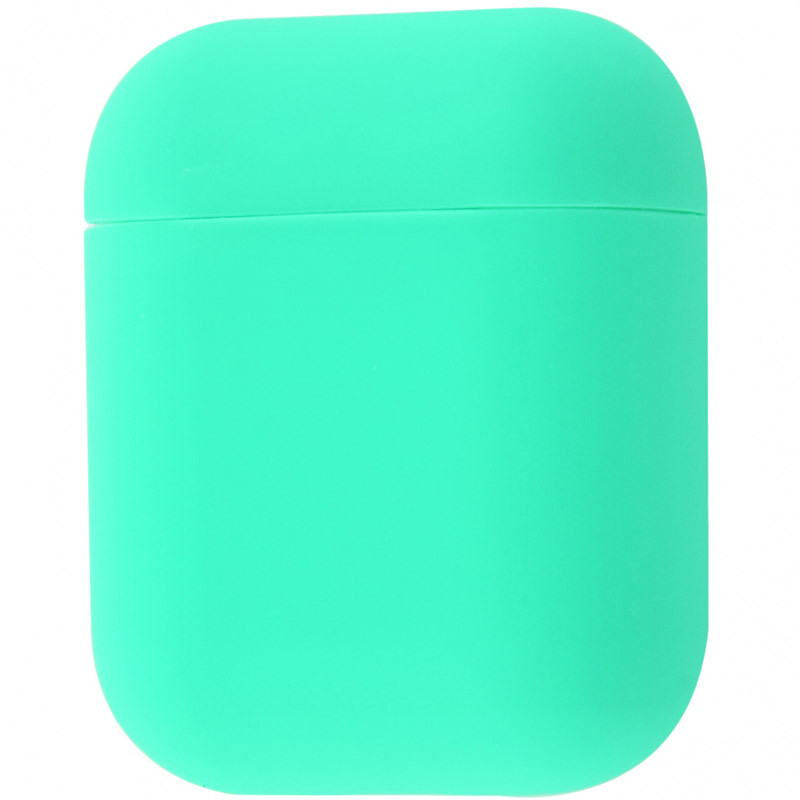 

Силиконовый футляр для наушников Airpods 1/2 Ultra Slim (Мятный) 770560