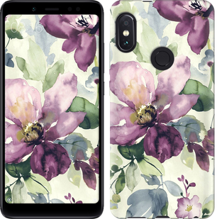 

Чехол Цветы акварелью для Xiaomi Redmi Note 5 631967