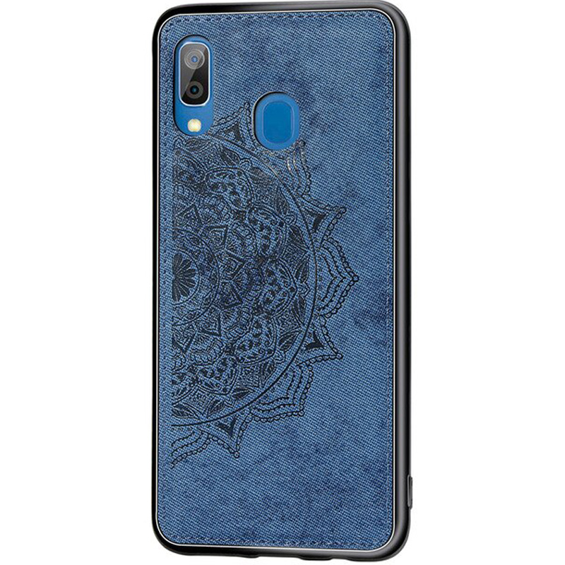 

TPU+Textile чехол Mandala с 3D тиснением для Samsung Galaxy A20 A205F (Синий) 708918