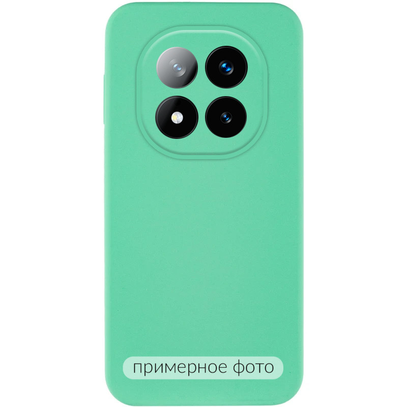 Чохол Silicone Cover Lakshmi Full Camera (AA) на Xiaomi Redmi A5 / Poco C71 (Ментоловий / Mint)