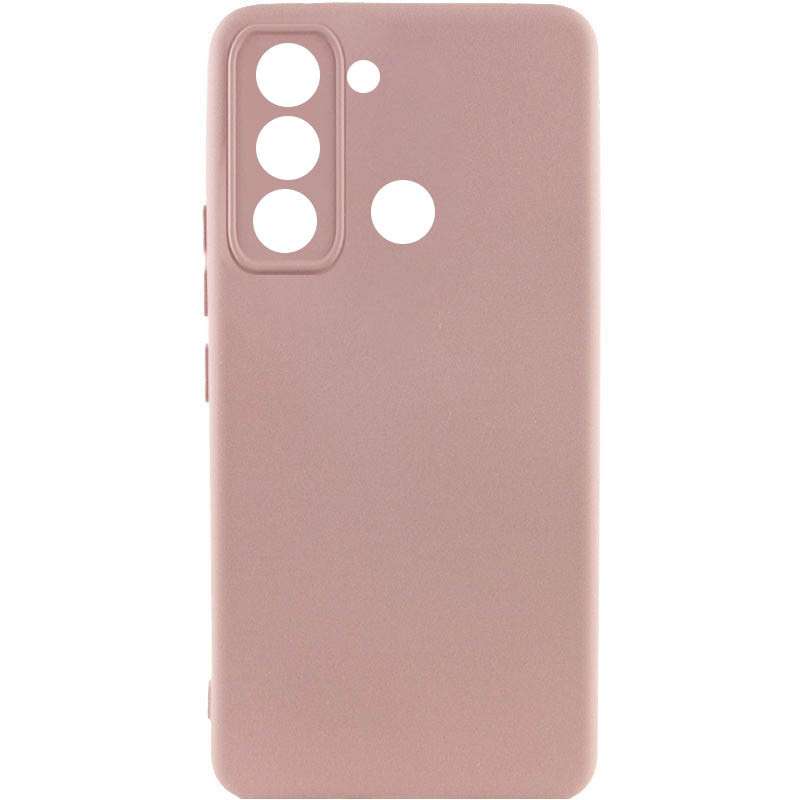 Чохол Silicone Cover Lakshmi Full Camera (AAA) на TECNO Spark 8C (Рожевий / Pink Sand)