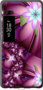 Чехол Цветочная мозаика для Meizu Pro 7