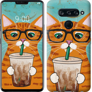 

Чехол Зеленоглазый кот в очках для LG V40 ThinQ 687637