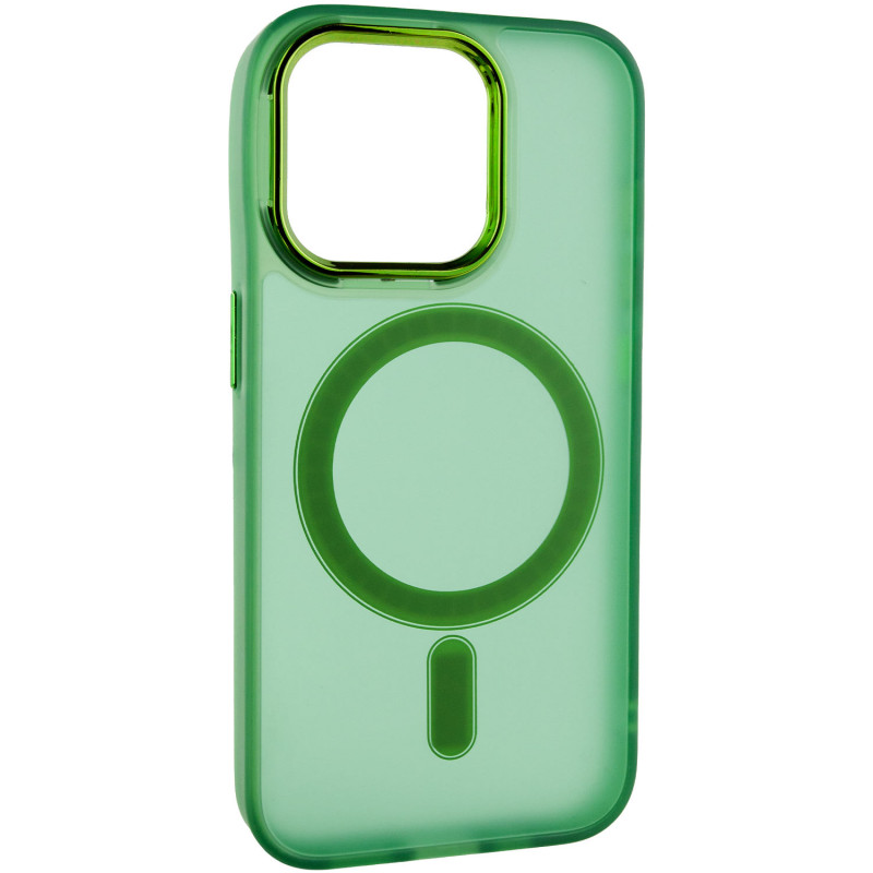 Фото Чехол TPU+PC Lily with Magnetic safe для Apple iPhone 12 Pro Max (6.7") (Army Green) на vchehle.ua